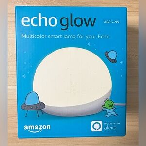 Echo Glow Multicolor Alexa Compatible Kids Smart‎ Lamp White